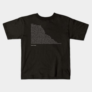 Susan Sontag Quotes Kids T-Shirt